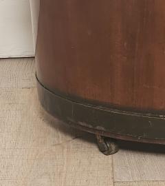 English Mahogany Oval Wine Box or Cellarette with Iron Straps circa 1820 - 4334275
