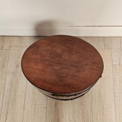 English Mahogany Oval Wine Box or Cellarette with Iron Straps circa 1820 - 4334281