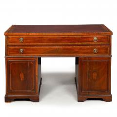 English Mahogany Partner s Pedestal Rent Desk by James Winter ca 1830 - 4496406