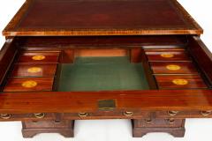 English Mahogany Partner s Pedestal Rent Desk by James Winter ca 1830 - 4496409