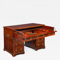 English Mahogany Partner s Pedestal Rent Desk by James Winter ca 1830 - 4496425