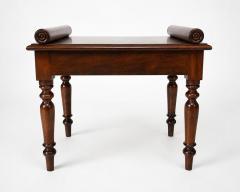 English Mahogany Single Seat Hall Bench circa 1840 - 4739768