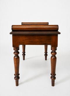 English Mahogany Single Seat Hall Bench circa 1840 - 4739770