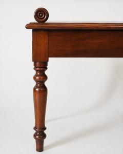 English Mahogany Single Seat Hall Bench circa 1840 - 4739773