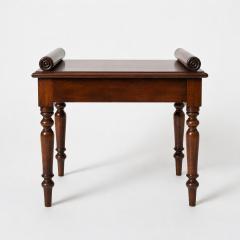 English Mahogany Single Seat Hall Bench circa 1840 - 4739789