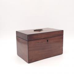 English Mahogany Tea Caddy 19th century - 3680043