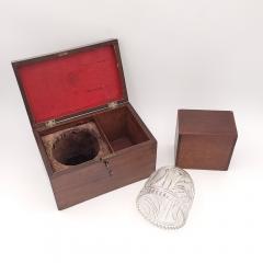 English Mahogany Tea Caddy 19th century - 3682017