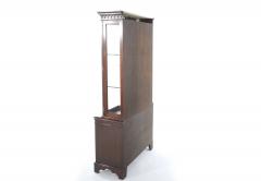 English Mahogany Wood Cabinet Bookcase - 2472552