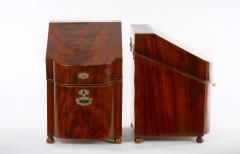English Mahogany Wood Campaign Cellarette Wine Storage Box - 3124110