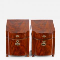 English Mahogany Wood Campaign Cellarette Wine Storage Box - 3130767