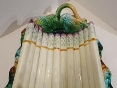 English Majolica Asparagus Cradle Circa 1885 - 2226452