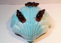 English Majolica Clam Shell Bowl Circa 1880 - 2160709