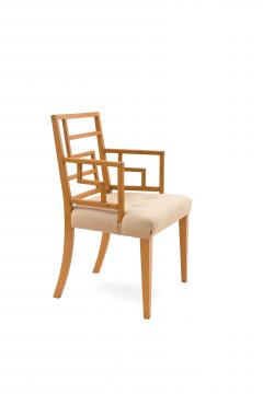 English Maple Geometric Arm Chairs - 1378614