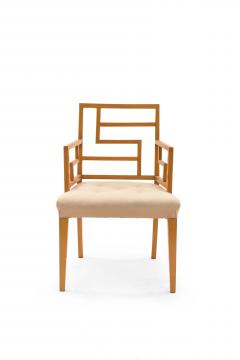 English Maple Geometric Arm Chairs - 1378616