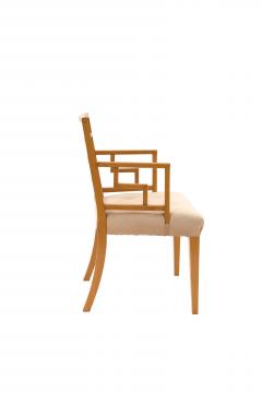 English Maple Geometric Arm Chairs - 1378617