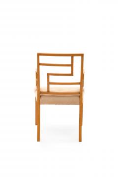 English Maple Geometric Arm Chairs - 1378618