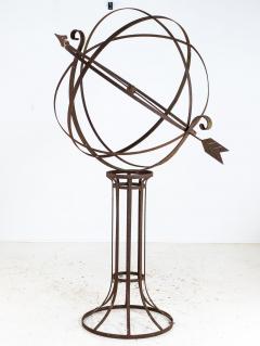 English Mid 20th Century Iron Armillary Sphere on Stand - 4562319