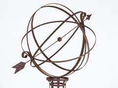 English Mid 20th Century Iron Armillary Sphere on Stand - 4562322