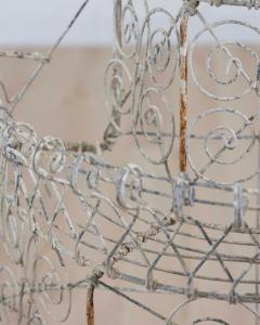 English Mid 20th Century Semi Circular Wirework Plant Stand - 4699039