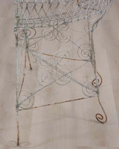 English Mid 20th Century Semi Circular Wirework Plant Stand - 4699118