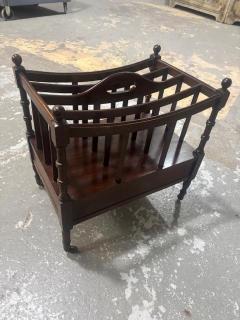 English Mid Century Mahogany Magazine Stand - 4674512