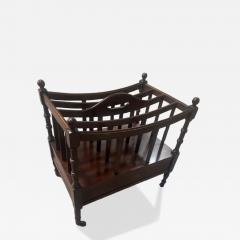 English Mid Century Mahogany Magazine Stand - 4733233