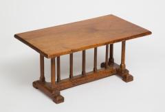 English Miniature Arts and Crafts Trestle Table - 1718698