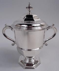 English Neoclassical Sterling Silver Covered Urn Trophy Cup 1958 - 4249757