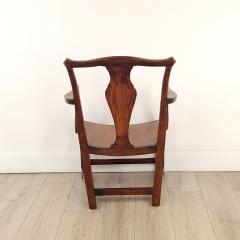 English Oak Armchair with Saddle Seat 19th century or earlier - 4179021