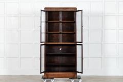 English Oak Carved Modular Glazed Bookcase - 4024698