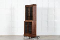 English Oak Carved Modular Glazed Bookcase - 4024701