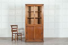 English Oak Glazed Haberdashery Cabinet - 3105188