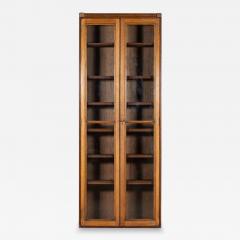 English Oak Glazed Haberdashery Cabinet - 3727882