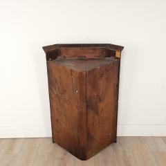 English Oak Hanging Corner Cupboard circa 1800 - 2763889