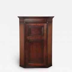 English Oak Hanging Corner Cupboard circa 1800 - 2766135