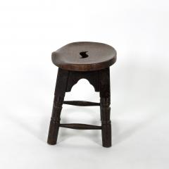 English Oak Oval Work Stool Circa 1870  - 3374090