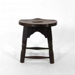 English Oak Oval Work Stool Circa 1870  - 3374091