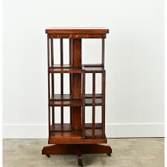 English Oak Revolving Bookcase - 3575353