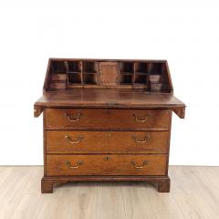 English Oak Slant Front Desk circa 1830 - 3540412