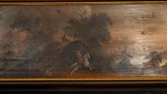 English Oil Painting On Board Of A Fox Hunting Scene - 4611772