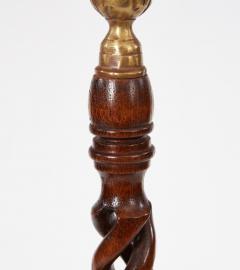 English Open Twist Oak Candlesticks - 4575723