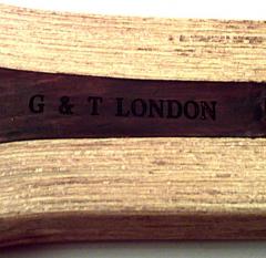 English Oversized Wooden Tennis Racket Wall Plaque - 4649987