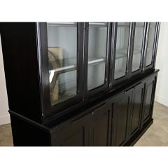 English Painted Ebonized Large Bookcase - 4447486