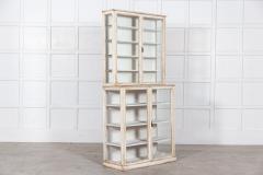 English Painted Glazed Shop Display Cabinet Vitrine - 2897804
