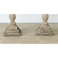 English Pair of 19th Century Cast Stone Planters - 4549970