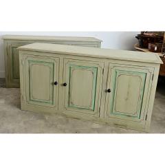 English Pair of 20th Century Painted Sideboards - 4759103