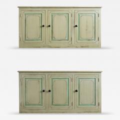 English Pair of 20th Century Painted Sideboards - 4766652