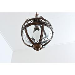 English Pair of Glass Globe Lanterns - 4558236