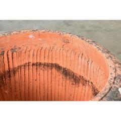 English Pair of Large 20th Century Terracotta Decorated Planters - 4798667