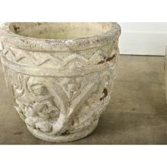English Pair of Reconstituted Stone Planters - 3760690